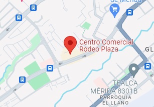 Mapa de Google con la ubicación de la tienda compupro.